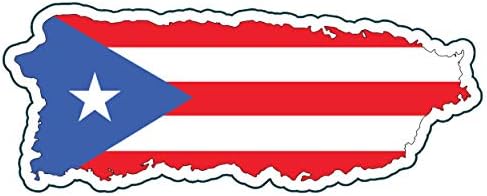 Portorikanska vinilna naljepnica-problematična naljepnica odbojnika - Portorikanska naljepnica