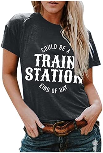Majica s okruglim vratom Ženska ljetna jesenska odjeća kratkih rukava 2023 pamučni top s grafičkim printom majica za djevojčice, e-mail