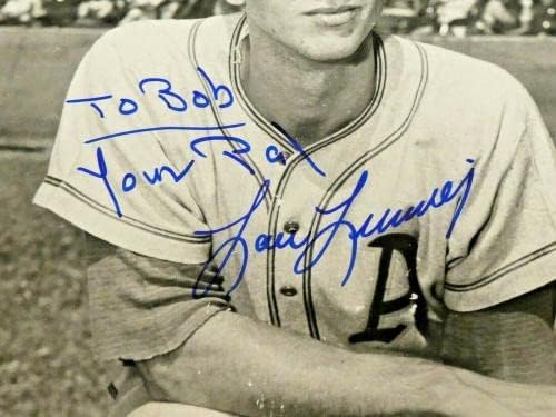 Lou Limmer potpisao vintage bejzbol 8x10 fotografija s JSA CoA - Autografirane MLB fotografije