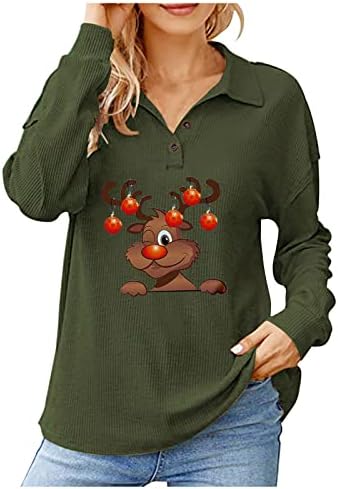 Jesenski džemperi za žene 2022. Božićni tisak Ukupne majice ugrađene majice za majčinstvo znojne košulje trendi