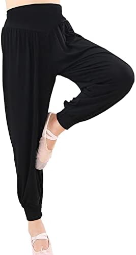 Zuypsk Kids Girls Boot Cut Jazz Sports Yoga Yoga Atletski ples Duge hlače Klasične rastezljive labave harem hlače