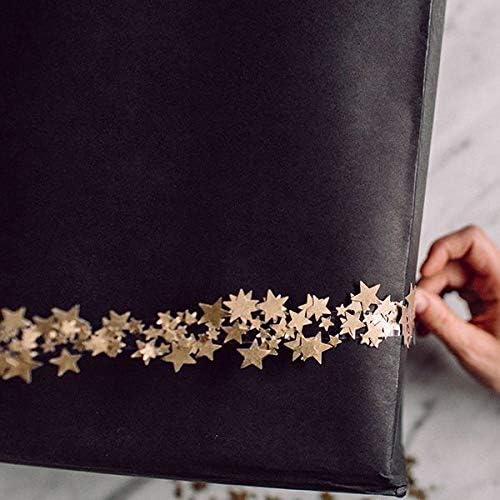 Zvjezdani konfeti crno zlato svjetlucavi stolni konfeti za svadbene zabave blagdanske sezone Ukrasi 50g