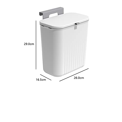 Abecel kanta za smeće, kuhinjska viseća kanta za smeće s poklopcem zidnim kuhinjskim kantama za otpadne kante za recikliranje vrata
