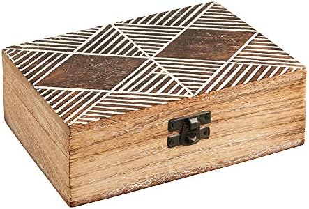 Organizator kutije za drvene nakit - Shabby Chic bijela vintage ručno izrađena ručna rustikalna drvena kutija za nakit za djevojčice
