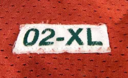 2002 San Francisco 49ers Bill Lafleur 4 Igra je koristio crveni trening Jersey XL 67 - Nepotpisana NFL igra korištena dresova