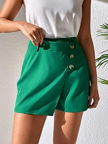 Adioli kratke hlače za žene kratke hlače ženske kratke hlače gumb prednji omot Skort kratke hlače