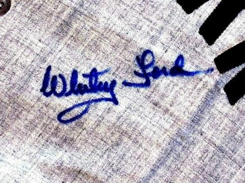 Whitey Ford 1961. WSC Yankees Hof Potpisan Auto Mitchell & Ness flannel Jersey PSA - Autografirani MLB dresovi