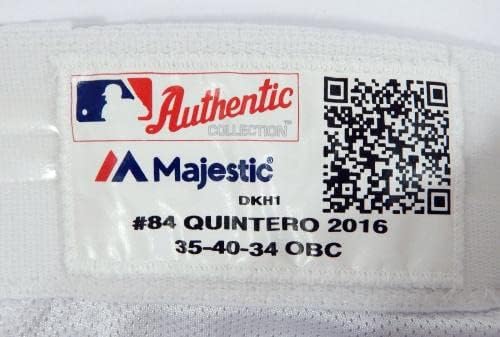 Arizona Diamondbacks Humberto Quintero 84 Igra Korištena bijelih hlača 35-40-34 9-Igra se koristi MLB hlače