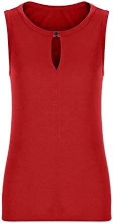 LCEPCY TRENDY TENKE TENKE TOPI za žene labave fit solidne boje bez rukava majice Ljetne casual creveck bluze spremnici