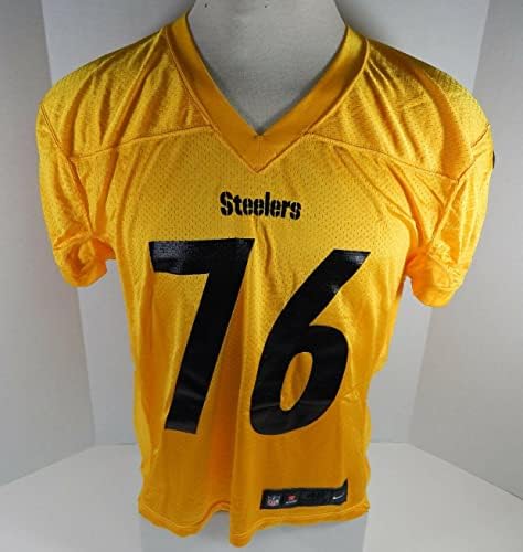 2020. Pittsburgh Steelers 76 Igra izdana žuta vježba dres 872 - Nepotpisana NFL igra korištena dresova
