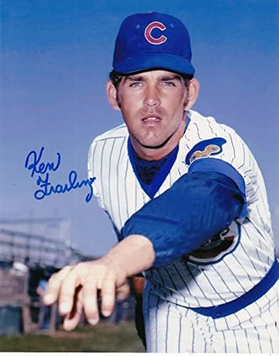 Ken Frailing Chicago Cubs Action potpisan 8x10 - Autografirane MLB fotografije