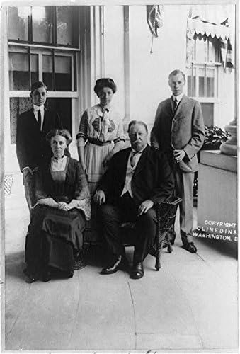 PovijesnaFindings Foto: Taft Family Group, srebrna obljetnica, 18. lipnja 1911., William Howard Taft, djeca