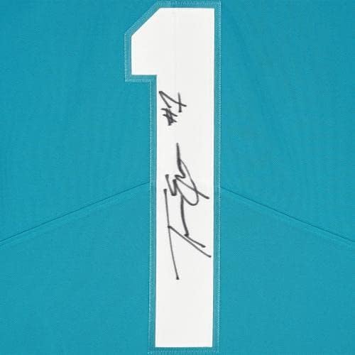 Uokvireni Travis Etienne Jr. Jacksonville Jaguars Autografirani Teal Nike Limited Jersey - Autografirani NFL dresovi