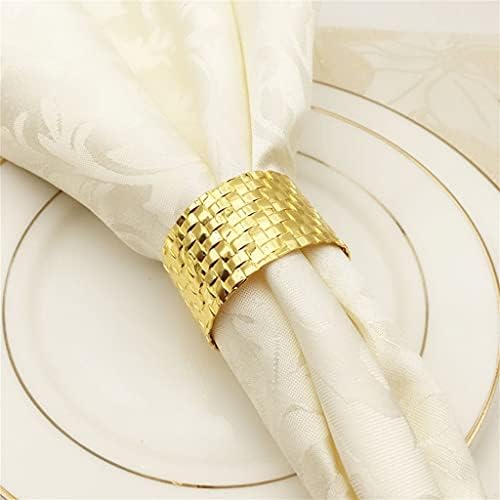 Lllly salveti prsten 10pcs hotelska salveta kopča metalna usana krpa kopča za salveti za salveti za dekoraciju salveta prsten
