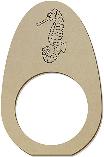 Azeeda 5 x 'Seahorse' drveni prstenovi/držači