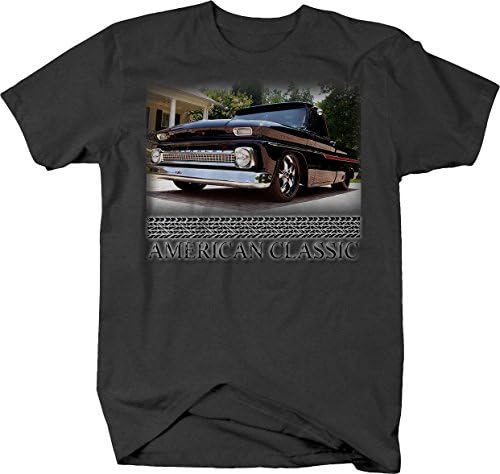 Američki klasični mišićni automobil C10 Black & Chrome Truck 1960-66 majica za muškarce