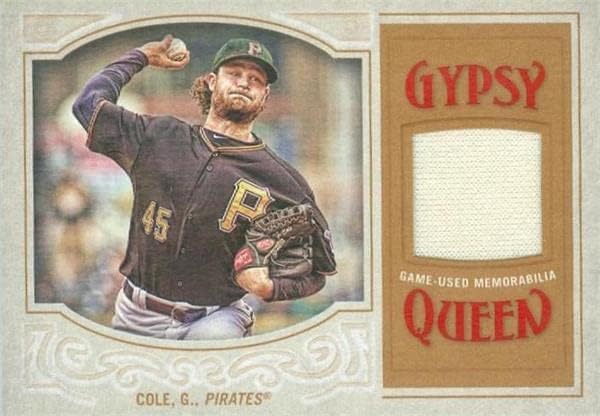 Gerrit Cole igrač istrošen Jersey Patch Baseball Card Topps Gypsy Queen GQRGC - MLB igra korištena dresova
