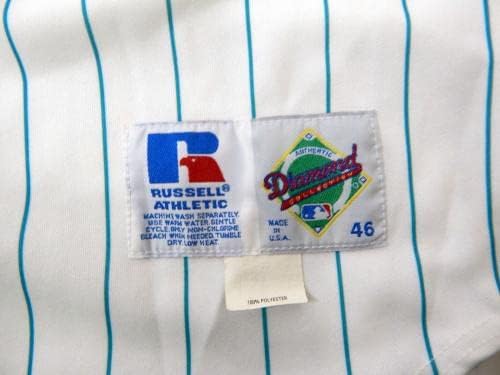 1999-02 Florida Marlins Michael Tejera 58 Igra Korištena bijelog Jersey 46 DP14166 - Igra korištena MLB dresova