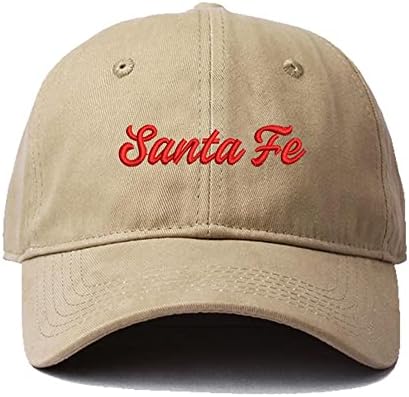 Lexiuyibai muški bejzbol kape Santa fe City nm vezeni oprani pamučni tati šešir