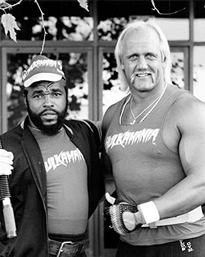 Gospodin T i Hulk Hogan Strong Man Legends zajedno 8x10 inča fotografija