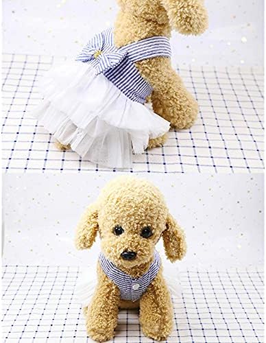 Honprad djevojčica pseća odjeća haljine suknja mreža čipka traka za pseće mjehuriće princeza haljina haljine haljine modni pas princeza