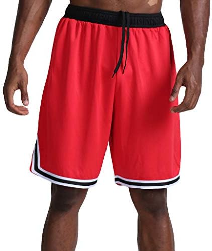 Yowein muškarci koji trče atletske kratke hlače brze suhe košarkaške kratke hlače s 2 džepa velike i visoke kratke hlače klasične kratke