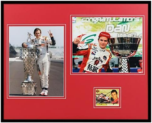 Dan Wheldon potpisao je uokviren 16x20 foto set JSA Indy 500 W/trofeji - Autografirane NASCAR fotografije