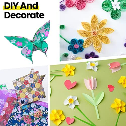 Lincia 840 listovi origami papir komplet 20 boja 6 x 6 inčni šareni sklopivi papir japanski washi origami cvjetanje cvjetanje papir