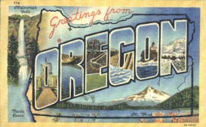 Pozdravi iz Oregona razglednice