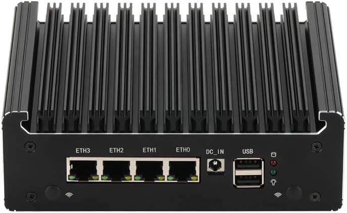 Celeron N4000 Firewall Micro Appliance, mini-PC, Nano-PC, PC-to-router, 4 RJ45 porta DP, HDMI AES-NI, kompatibilan s Pfsense OPNsense
