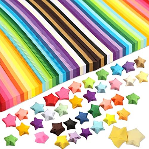 3090 listova zvjezdani origami papir 27 asortiman u boji zvijezda papir traka dvostrana origami zvijezda papir solidna boja sretna