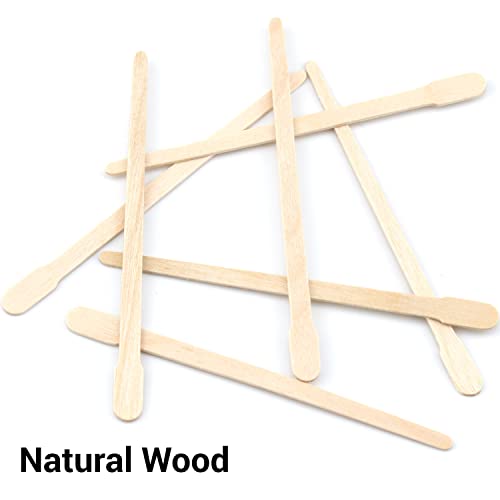 600 komada štapića za aplikator voska mali drveni štapići za depilaciju obrva drvene voštane lopatice drveni zanatski štapići za uklanjanje