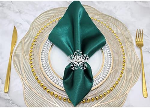 Lepsjgc prstenovi vjenčani salveti držač rinestone salveta kopča za svadbenu večeru dekor stola