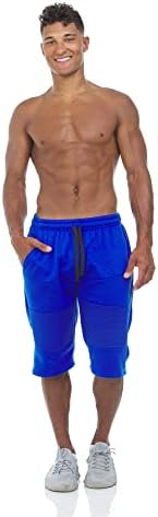 Rocawear | 3 pakiranje fleke salon kratke hlače muškarci | Elastični struk kratke hlače muškarci | 13 Inseam | Muške znojne kratke