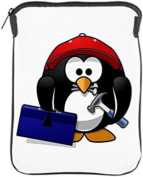 iPad 1 2 3 4 Air II Slučaj rukava Mali okrugli pingvin - zgodni graditelj građevine čovjeka