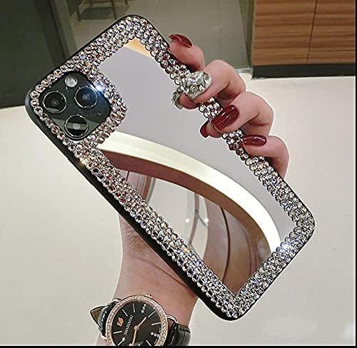Poowear za iPhone 14 Pro Max Case 3D Glitter Sparkle Bling Ogledalo torbica Luksuzni sjajna crystal vještački Dijamant branik Prozirna