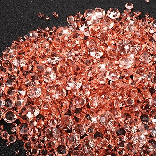 4000 kom konfeti od ružičastog zlata s dijamantima vjenčani kristal akrilni dragulji stolni kristalni placer 3 veličine punila za vaze