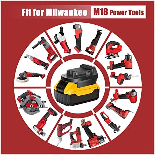 Adapter za Dewalt 20V adapter za adapter pretvorite u Milwaukee M18 bateriju za Milwaukee M18 18V alat Upotreba