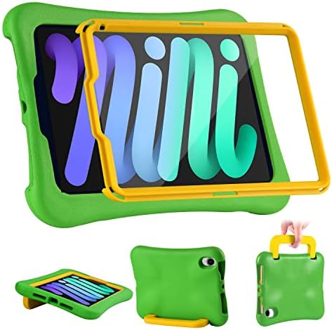Hazevaiy Kids Slučaj za iPad Mini 6. generacija 8.3 2021, sa zaštitnikom zaslona/stajališta/ručkam dokaz za djecu Slatka iPad Mini