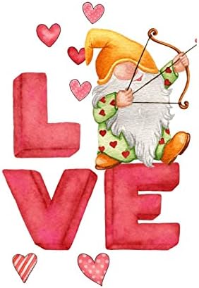 Dot pruge ružičasta ljubav crvena srca zidna naljepnica Valentinovo Gnome ljubav Gnomie mural naljepnica zidna umjetnička dekor krilo