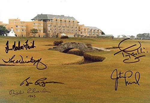 Golf British Open Champions Ručno potpisano 8x10 Photo potpisano 6 legendi - Fotografije s autogramima golfa