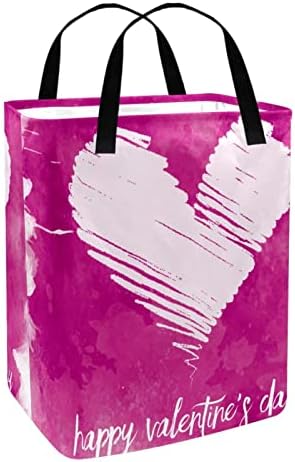 Sretna ljubav akvarel ispis srca sklopiva košara za rublje 60L vodootporne košare za rublje košara za pranje odjeće igračke za pohranu