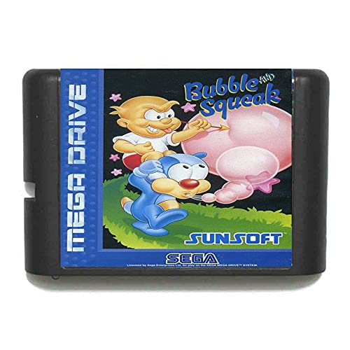 ClassicGame Bubble and Squeak NTSC-USA 16-bitna MD kartica za igru ​​za Sega Mega Drive for Genesis
