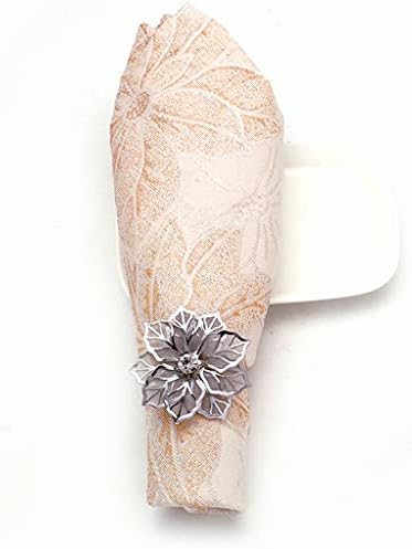 Ganfanren 8 komada cvjetne salvete u salvetu ukras salveta za salvet za vjenčanje hotelski stolni salveti prsten (boja: a, veličina