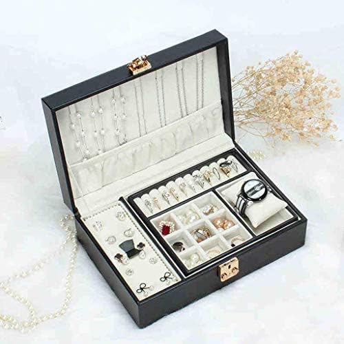 Kutije za nakit Kutije za nakit Kutije za nakit kožni zaslon za nakit za ogrlice Naušnice za prstena