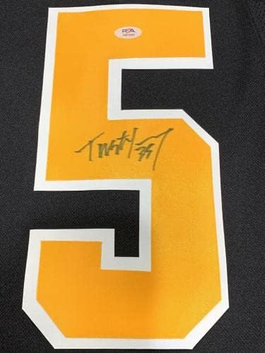 Tristan Jarry potpisao Adidas Climalite Pittsburgh Penguins Jersey PSA CoA - Autografirani NHL dresovi