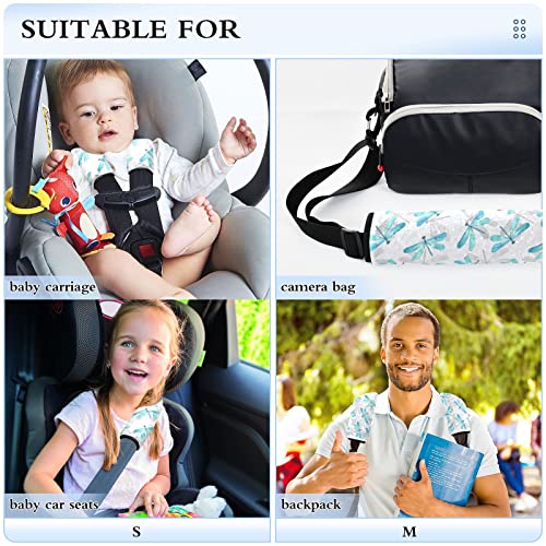 Plavi Dragonfly autosjedalica prekrivača za bebu za djecu 2 PCS kaiševi za auto sjedalo jastučići za jastučiće za zaštitni automobil