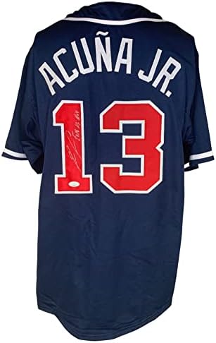 Ronald Acuna Jr. Autographed potpisan upisani Jersey MLB Atlanta Braves JSA CoA