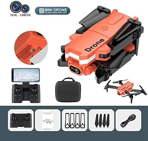 F4YXHN MINI DRON SA DAUL 1080P HD FPV kamera darovi za igračke za daljinsko upravljanje za dječake djevojčice s nadmorskom visinom