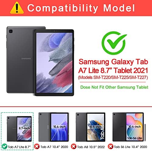 CCAMBRO Dječji slučaj za Samsung Galaxy Tab A7 Lite 8.7 SM-T220/SM-T225/SM-T227 2021 TABELJI KLIČINI PRIJATELJI KUPU SREDNJI SCORNI